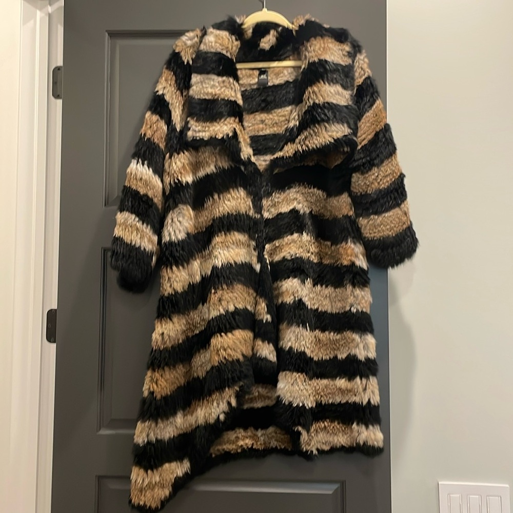 Elizabeth and James - Rabbit fur jacket